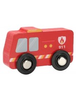 Дървена играчка Smart Baby - Пожарна