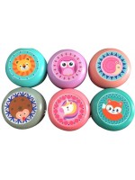 Дървена играчка Smart Baby - Цветно Йо-Йо, асортимент