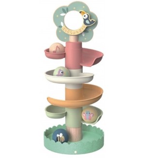 Дървена играчка Tooky Toy - Кула с топче Дървена играчка Tooky Toy - Кула с топче