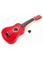 Дървена играчка Viga - Китара, червена