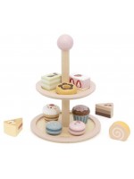 Дървена играчка Viga Toys PolarB - Двуетажна поставка със сладкиши