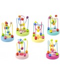 Дървена играчка Viga Toys – Телена спирала с мъниста, асортимент
