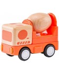 Дървена играчка Woodyland - Бетоновоз със звук и светлина