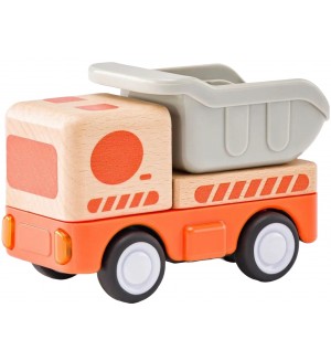 Дървена играчка Woodyland - Камион със звук и светлина Дървена играчка Woodyland - Камион със звук и светлина