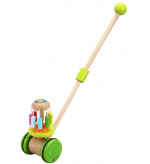 Дървена играчка за бебета за бутане Classic World - Дъга