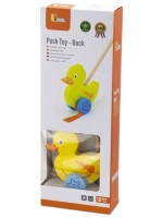 Дървена играчка за бутане Viga Toys - Пате