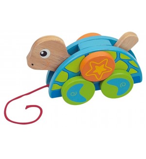 Дървена играчка за дърпане Andreu Toys - Костенурка