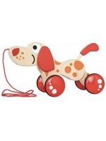 Дървена играчка за дърпане Smart Baby - Кученце