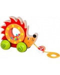 Дървена играчка за дърпане Tooky toy - Таралежче