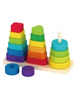 Дървена играчка за нанизване Acool Toy - С 3 оси