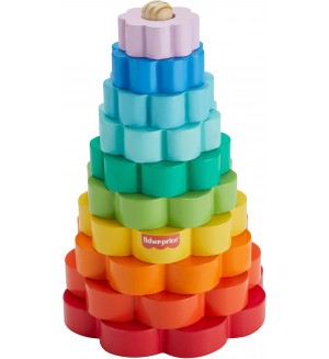 Дървена играчка за нанизване Fisher Price - Рингове