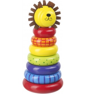 Дървена играчка за нанизване Orange Tree Toys - Лъв