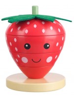 Дървена играчка за нанизване Orange Tree Toys - Ягодка