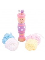 Дървена играчка за плетене Bigjigs