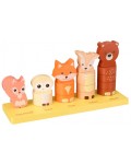 Дървена играчка за сортиране Orange Tree Toys - Горски животни