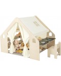 Дървена къща за игра 6 в 1 Ginger Home - С аксесоари