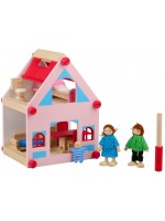 Дървена къща за кукли Marionette - двуетажна, 15 части Дървена къща за кукли Marionette - двуетажна, 15 части