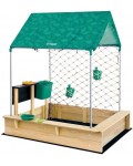 Дървена къщичка с пясъчник HaPe International, 10 части