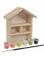 Дървена къщичка за пчели Eichhorn Outdoor - С боички