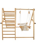Дървена катерушка и люлка 2 в 1 Chipolino