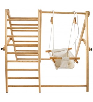 Дървена катерушка и люлка 2 в 1 Chipolino