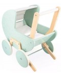 Дървена количка за кукли 2 в 1 Janod - Zen, мента