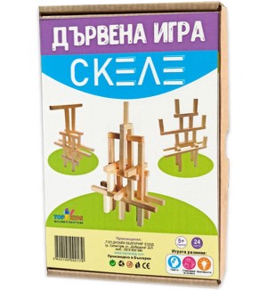 Дървена креативна игра Top Kids - Скеле