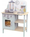 Дървена кухня с комплект за готвене Tooky Toy