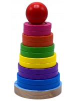 Дървена кула B-MAX - С форми за редене, 17 cm