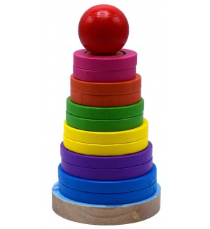 Дървена кула B-MAX - С форми за редене, 17 cm