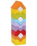 Дървена кула за баланс Cubika, 12 части