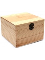 Дървена кутия Ем Арт - 15 x 15 x 10.2 cm
