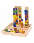 Дървена логическа игра Woody – Форми и цветове