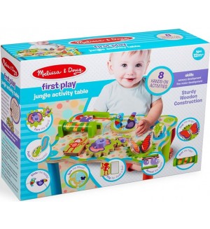 Дървена маса за активности Melissa & Doug - Джунгла