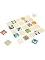 Дървена мемори игра Bigjigs - Животни