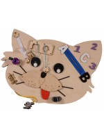 Дървена Монтесори дъска Moni Toys - Коте