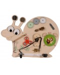 Дървена Монтесори дъска Moni Toys - Охлюв