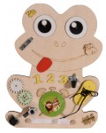 Дървена Монтесори дъска Moni Toys - Жабка