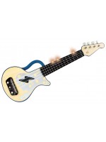 Дървена музикална играчка Hape - Укулеле рок енд рол, синьо