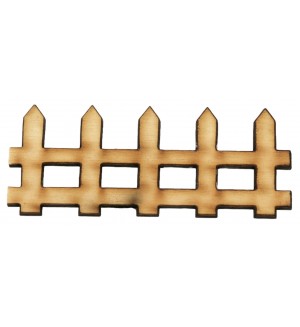 Дървена ограда за декорация Ем Арт - 35 x 100 mm (2 бр.)