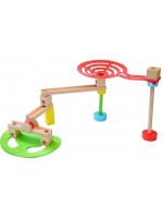 Дървена писта Acool Toy - С падащи топчета 
