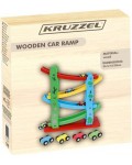 Дървена писта с 4 колички Kruzzel