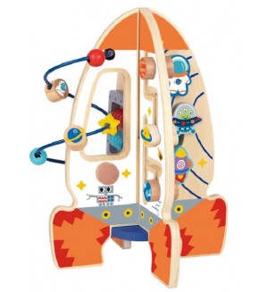 Дървена ракета с активности Moni 