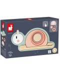 Дървена сензорна игра Janod - Охлюв