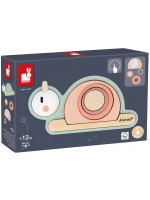 Дървена сензорна игра Janod - Охлюв