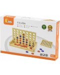 Дървена стратегическа игра Viga Toys – Четири жетона в една линия
