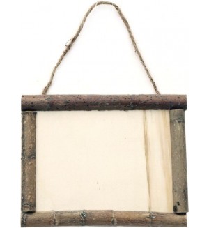 Дървена табела Ем Арт - Пано с въже, 150 x 120 mm