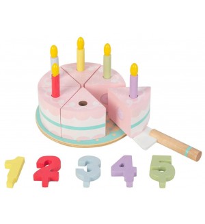 Дървена торта за рожден ден Wooden