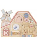 Дървена занимателна дъска Moni Toys - Farm House, по Монтесори