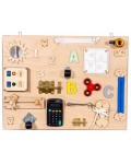 Дървена занимателна Монтесори сензорна дъска Moni Toys